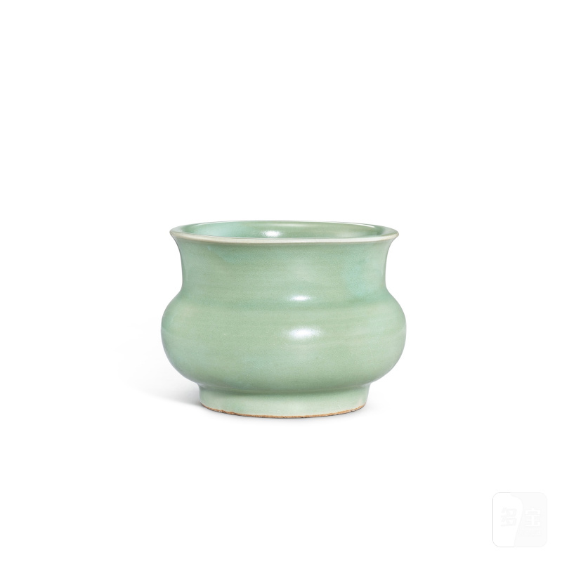 A Longquan celadon-glazed zhadou, Southern Song dynasty | 南宋 龍泉窰青釉渣斗 - 图2